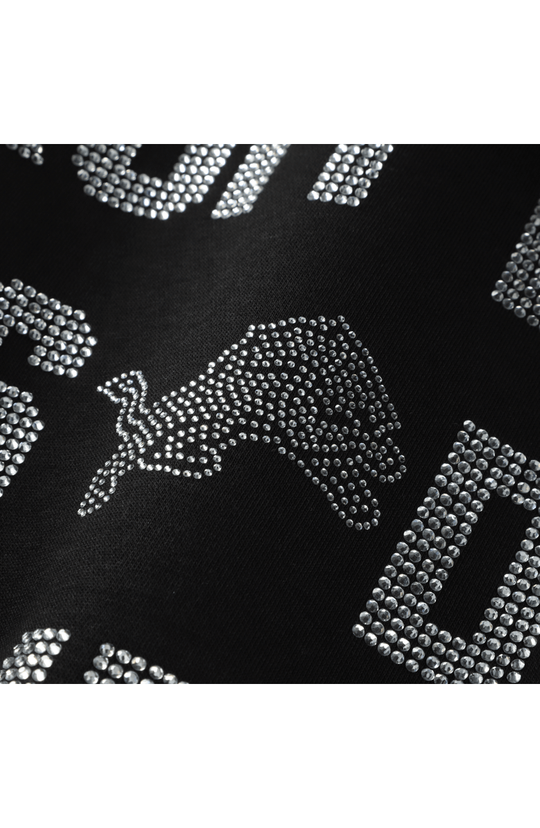 GAMEDAY COUTURE Women's Gameday Couture Black Detroit Lions Oversized Hype Era Rhinestone Text Sweatshirt, Alternate, color, Black