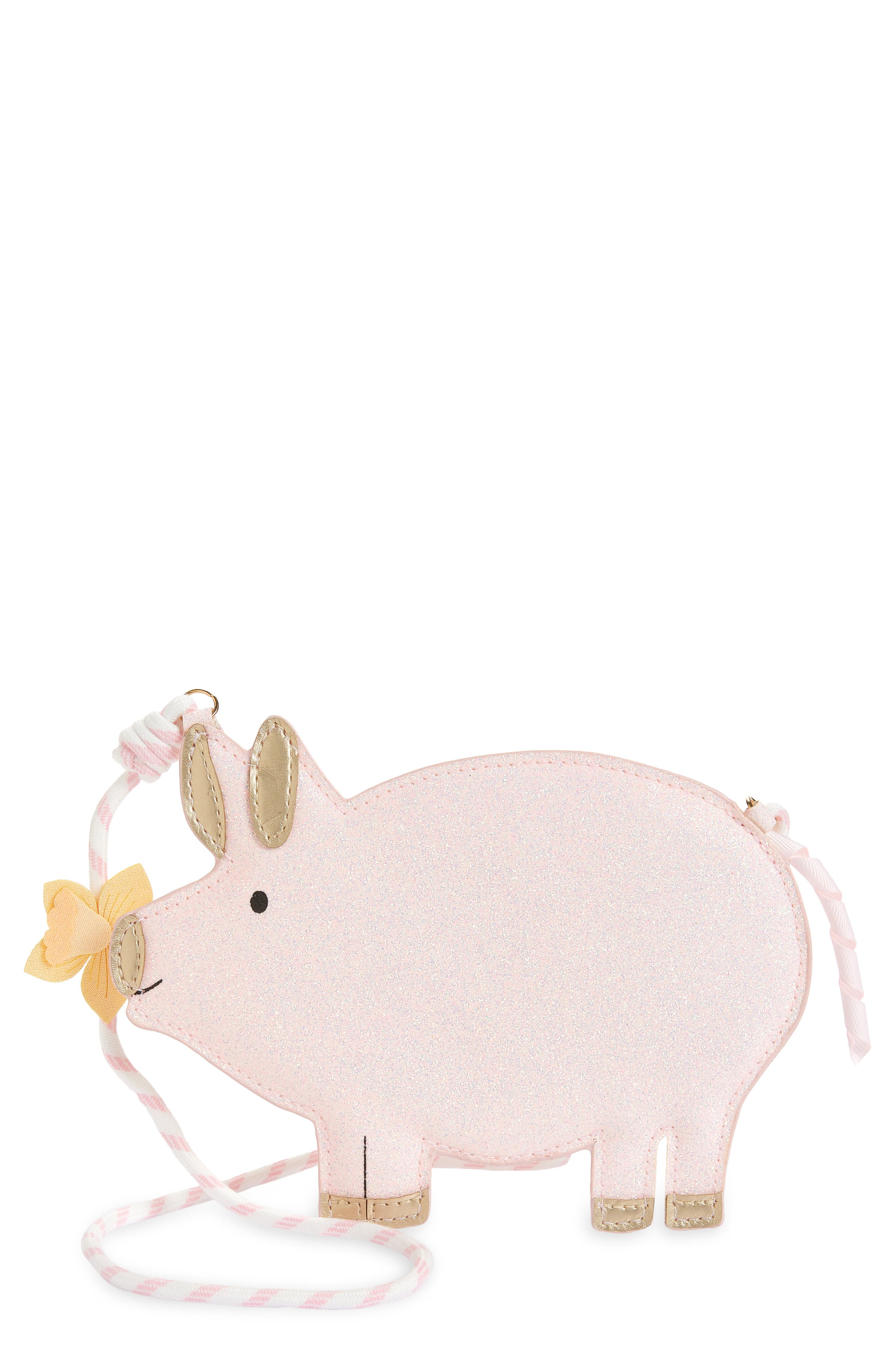 Mimi & Lula Kids' Penelope Pig Crossbody Bag, Main, color, Pink