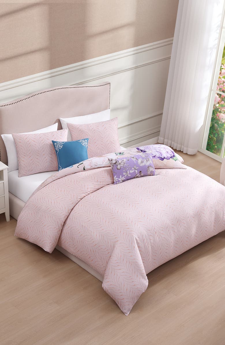 Bebejan Bright Bouquet Reversible Cotton Sateen Comforter Set, Alternate, color, 