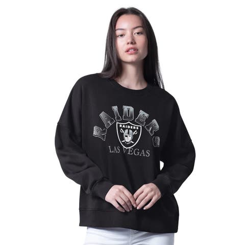 Women
s G-III 4Her by Carl Banks Black Las Vegas Raiders Oversized Feud Sweatshirt