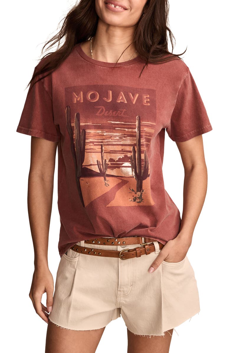 Lucky Brand Mojave Desert Cotton Graphic T-Shirt, Main, color, 