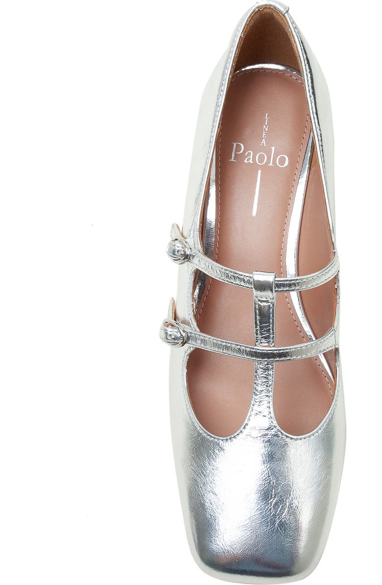 Linea Paolo Maurice Mary Jane Pump, Alternate, color, Silver
