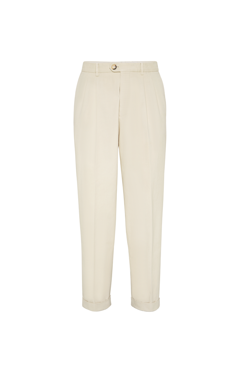 Brunello Cucinelli Gabardine trousers, Main, color, Panama