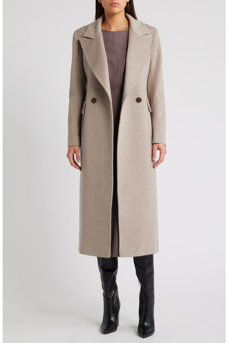 Alix Wool Double Breasted Coat, Alternate, color, BEACH