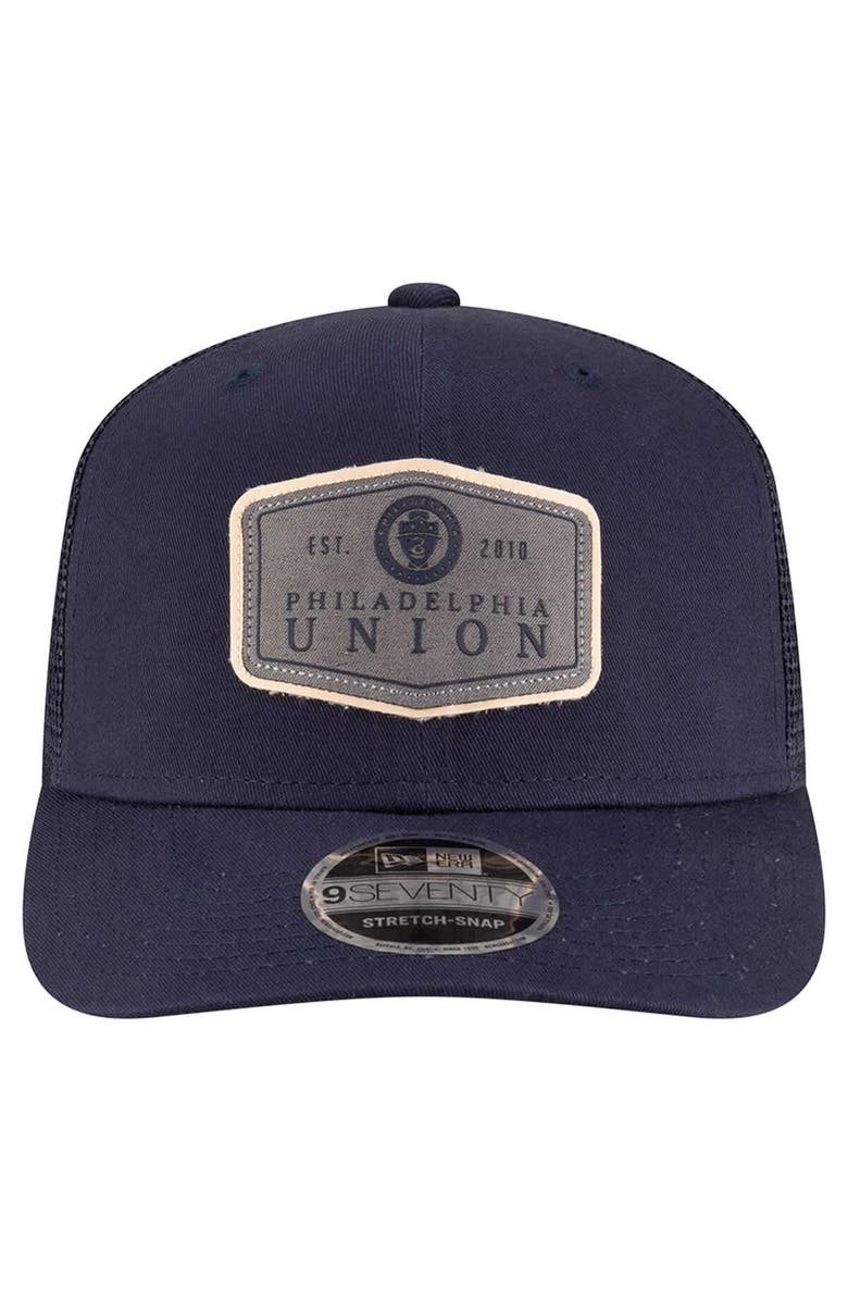 New Era Men's New Era Navy Philadelphia Union Labeled 9SEVENTY Trucker Stretch-Snap Adjustable Hat, Alternate, color, Navy