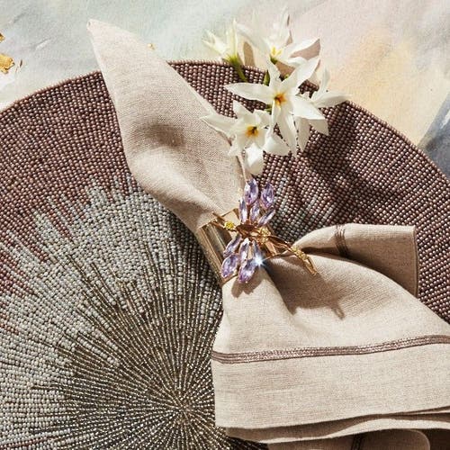 Joanna Buchanan Dragonfly Napkin Rings, Set Of Two In Gold