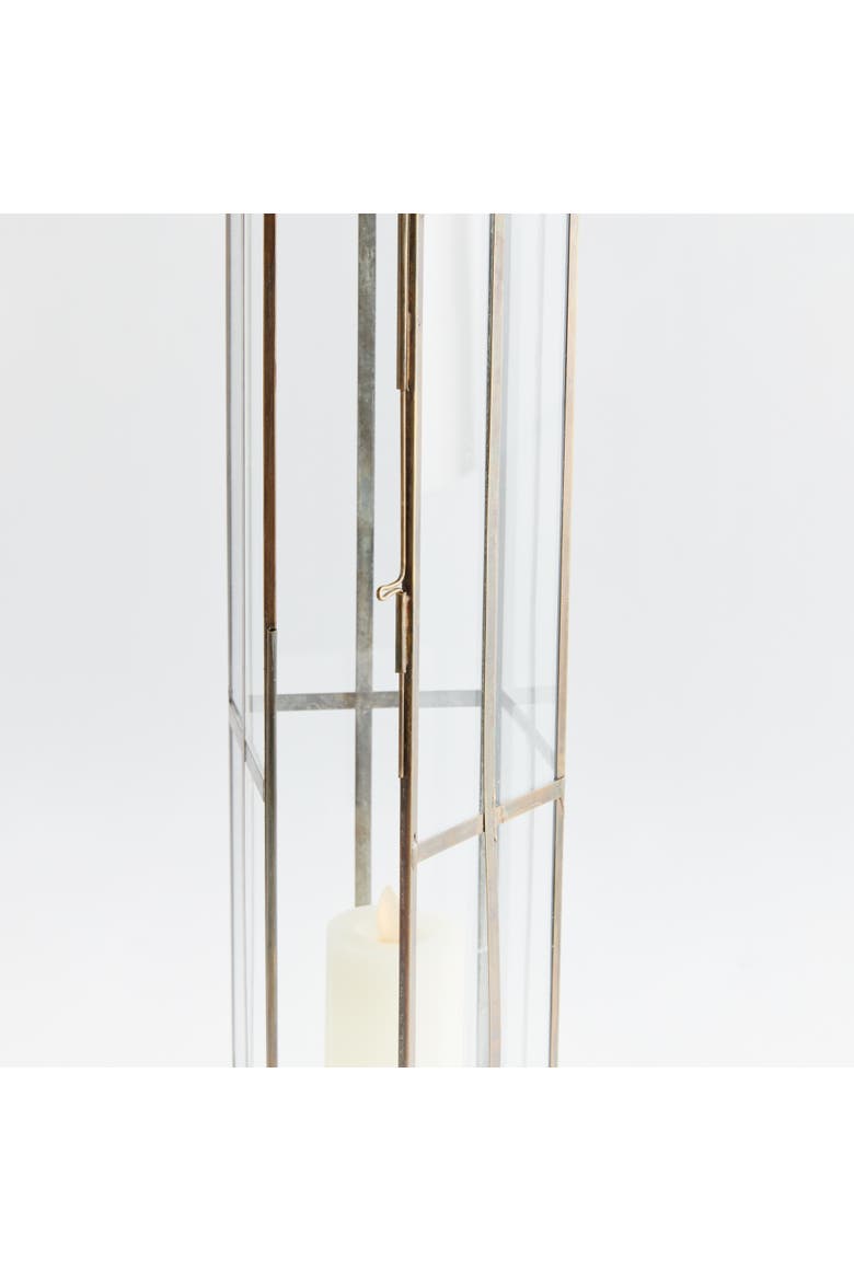 Benson Lantern Candle Holder, Alternate, color, Gold