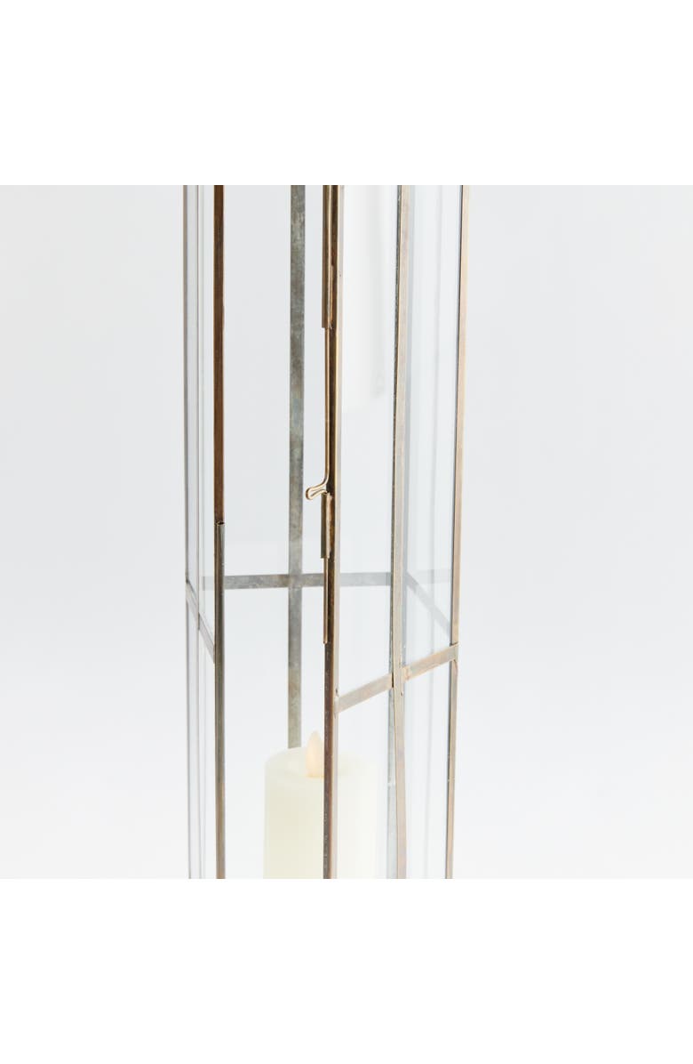 Napa Home & Garden Benson Lantern Candle Holder, Alternate, color, Gold