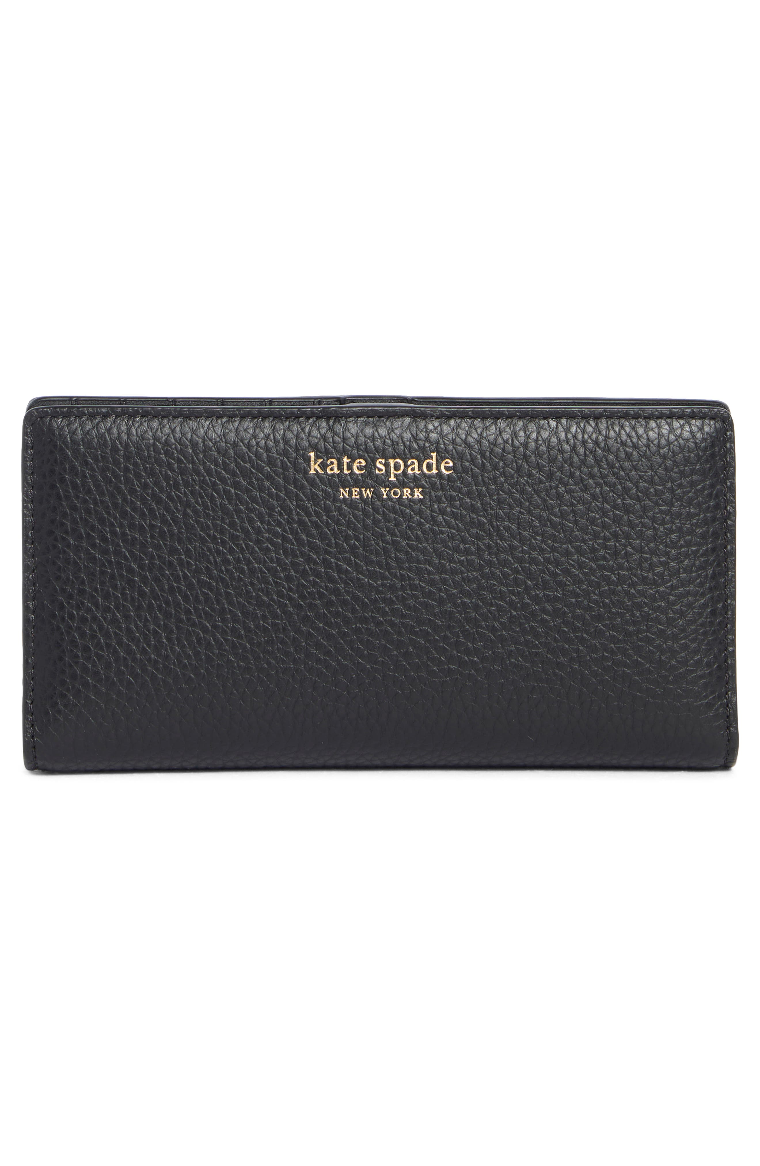 Kate Spade New York taylor pebbled leather slim wallet