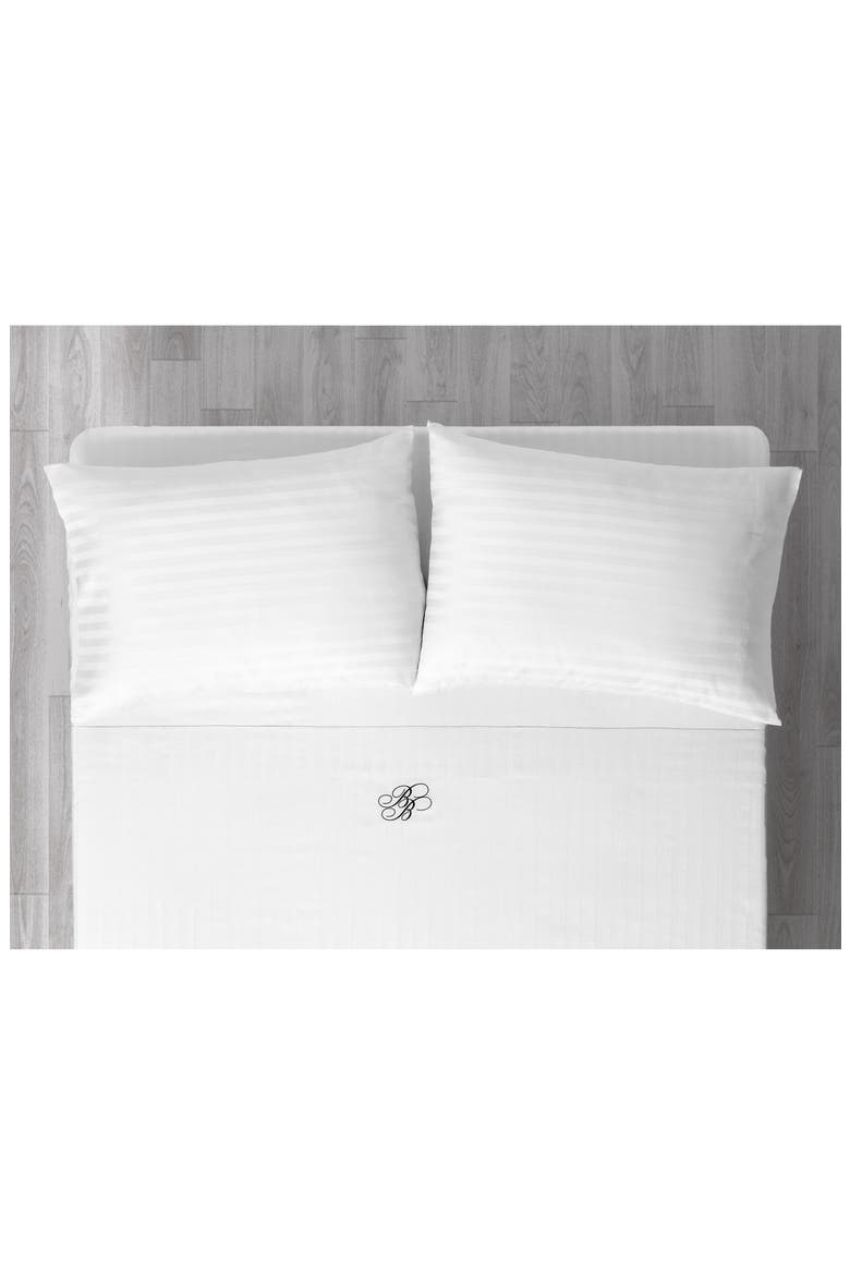 Stripe Sateen 2-Pack Pillowcases, Alternate, color, WHITE