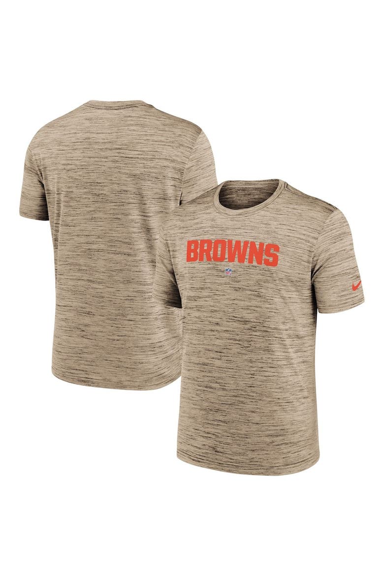Men's Nike Brown Cleveland Browns Velocity Performance T-Shirt, Alternate, color, Brown