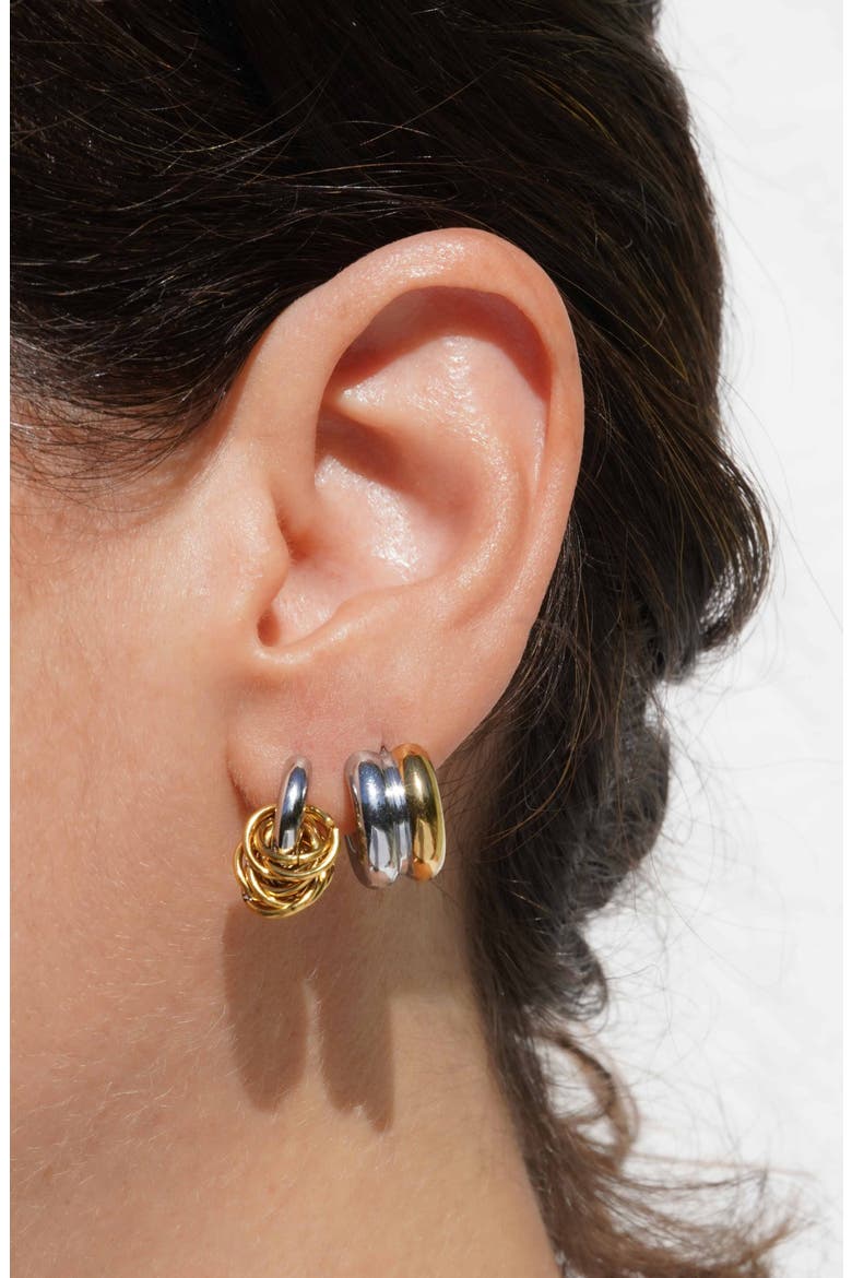 Alimos Hoop Earrings, Alternate, color, GOLD