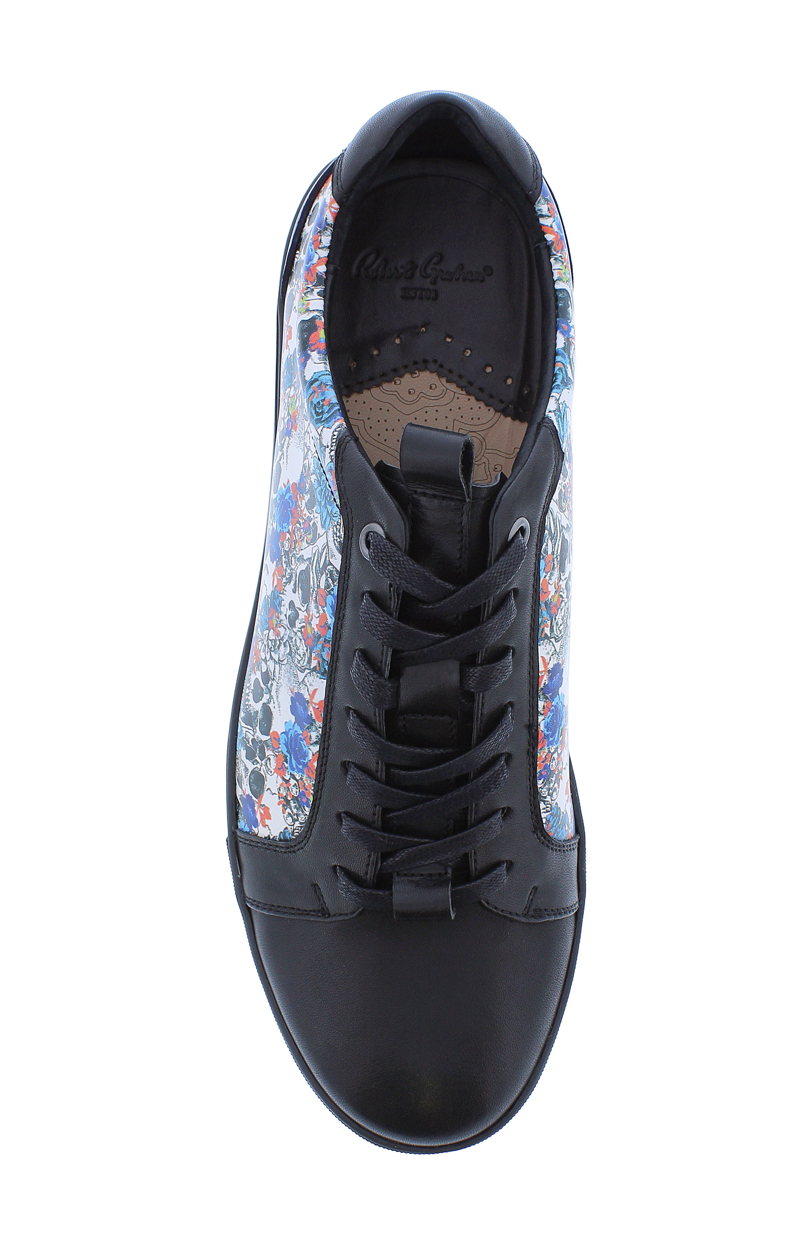 Robert Graham Alexander Leather Sneaker, Alternate, color, 