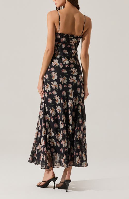 Astr The Label Maeryn Sweetheart Neck Dress In Black