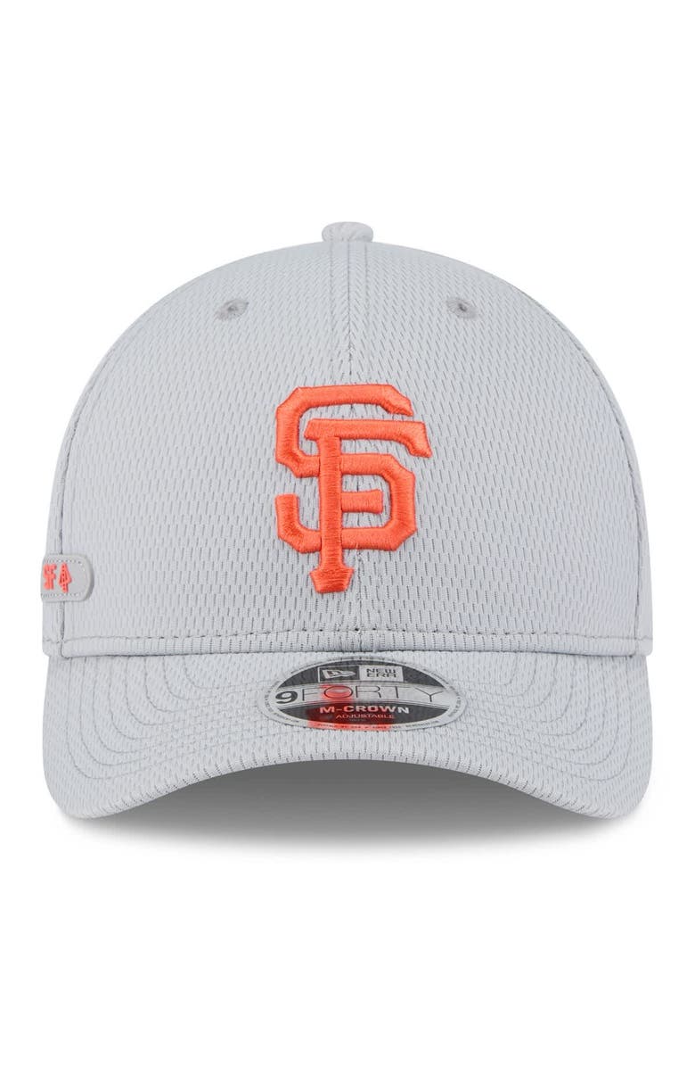 New Era Men's New Era Gray San Francisco Giants 2025 MLB Clubhouse 9FORTY M-Crown Adjustable Hat, Alternate, color, 