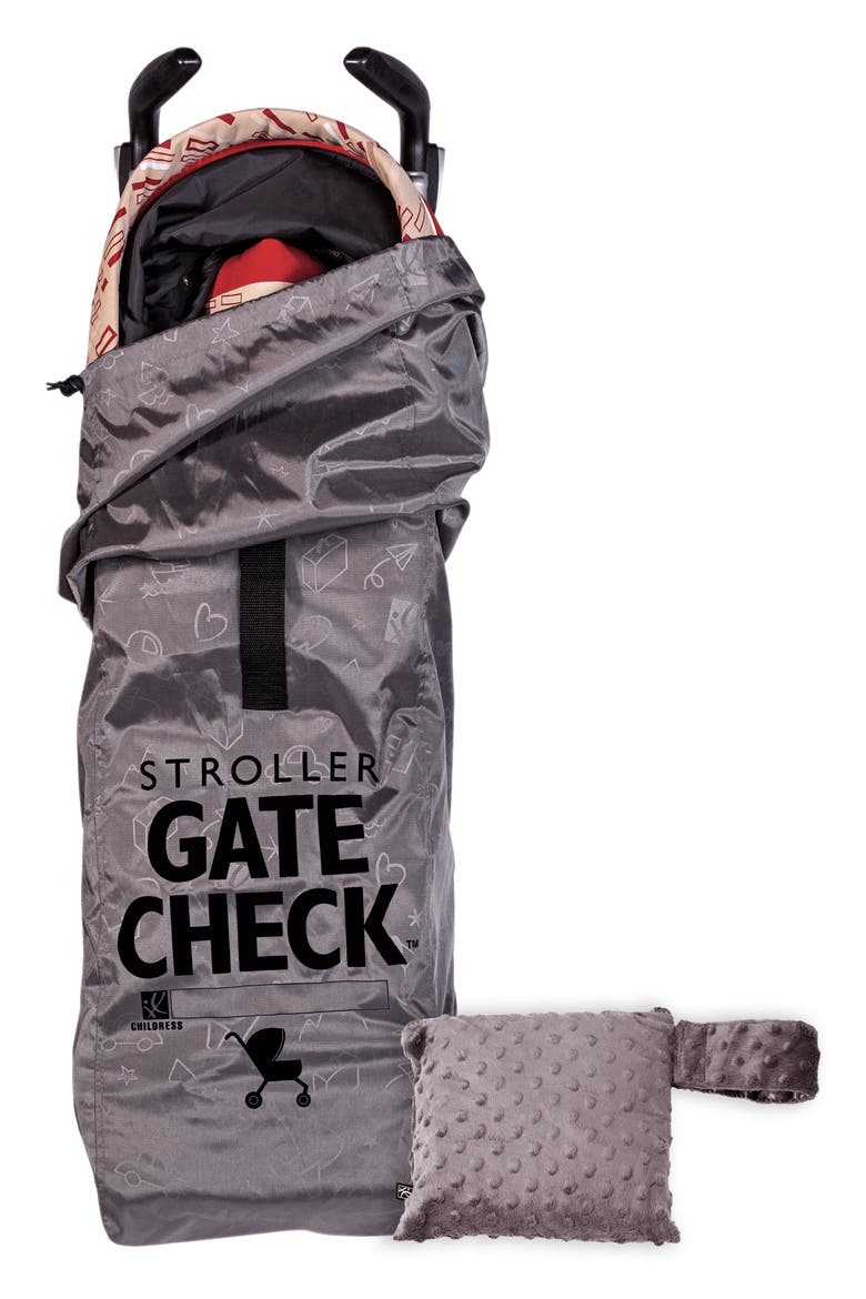 Stroller Travel Bag & Blanket Set, Main, color, GREY