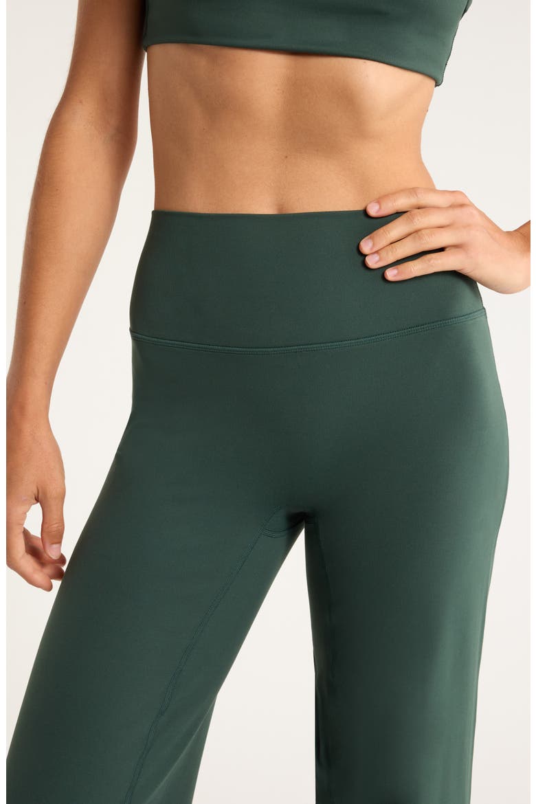 Zen High Waist Straight Leg Pants, Alternate, color, GREEN TIMBER