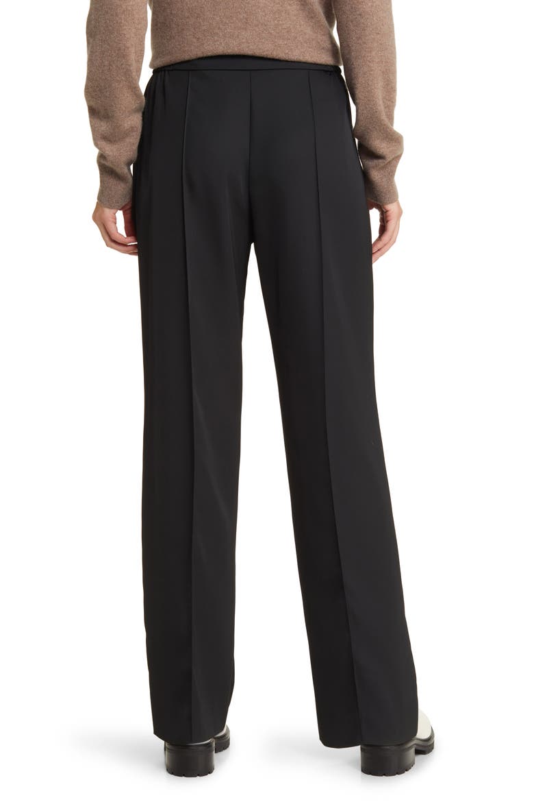 Alta High Waist Straight Leg Pants, Alternate, color, SHINY BLACK