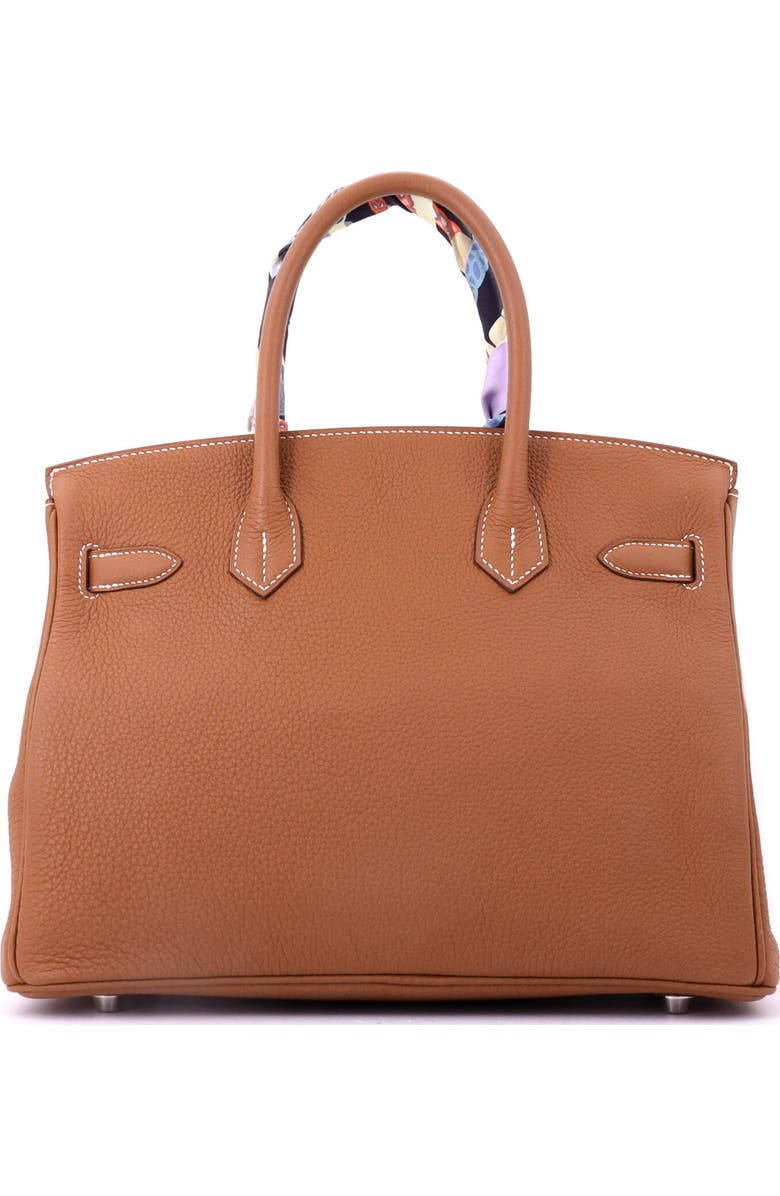 Pre-Owned Hermes Birkin Handbag Brown Togo with Palladium Hardware 30, Alternate, color, Gold