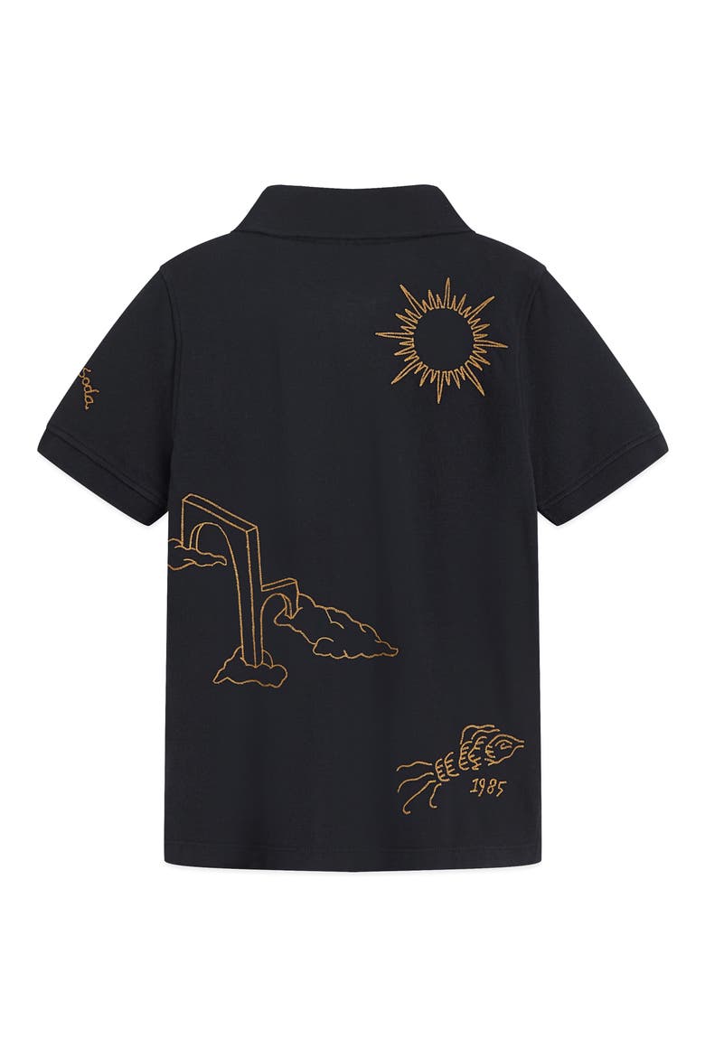 Kids' Graphic Pique Polo, Alternate, color, SKY CAPTAIN
