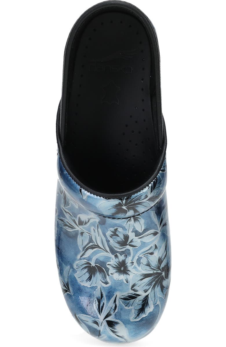 Dansko Professional Clog, Alternate, color, Blue Vine Patent