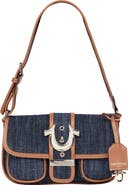 True Religion Double Pocket Denim Satchel