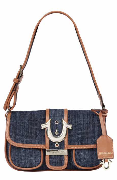 True Religion Double Pocket Denim Satchel