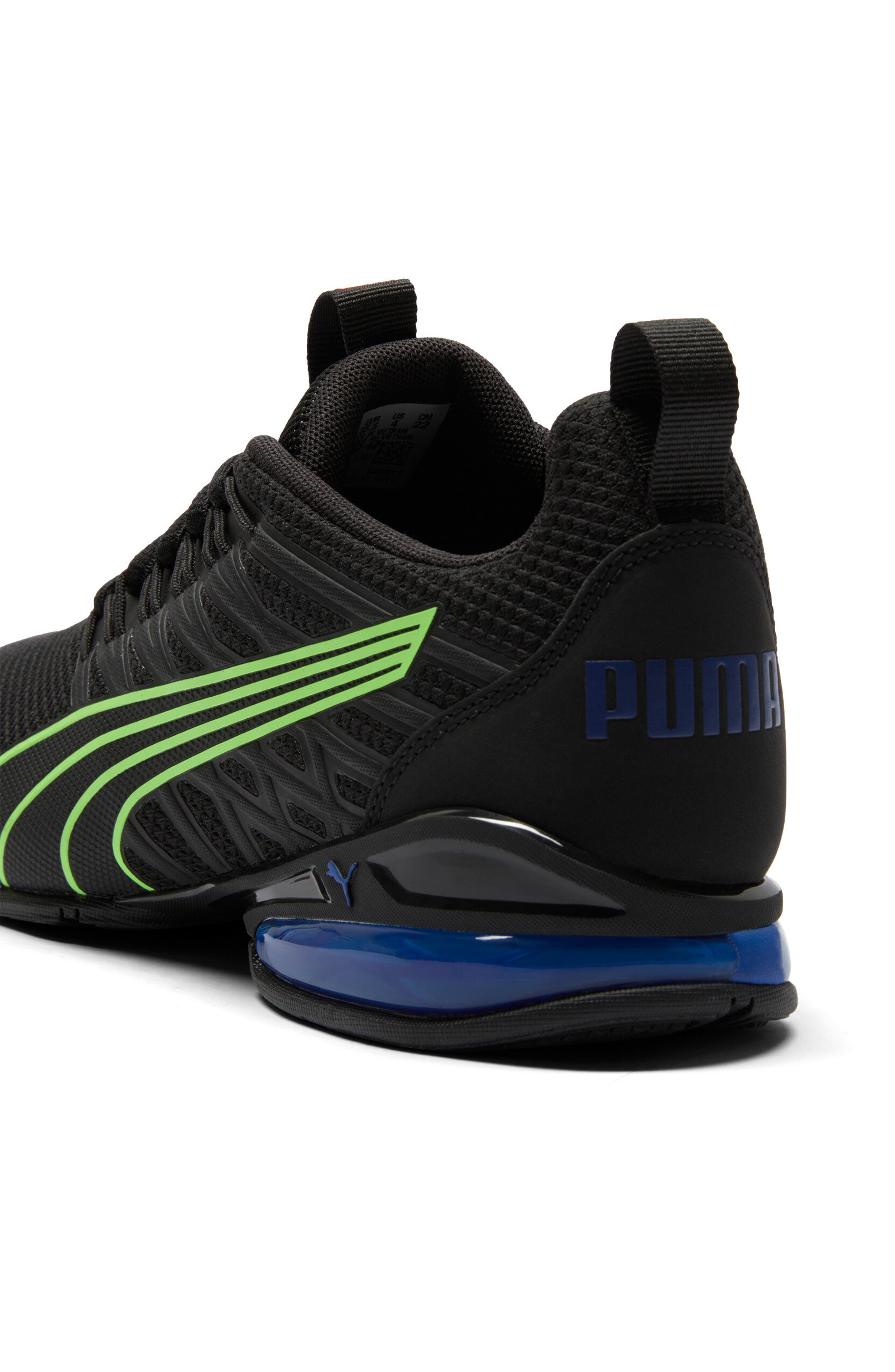 PUMA Kids' Voltaic Evo Sneaker, Alternate, color, Puma Black/ Green Glare