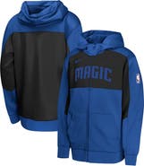 Nike Youth Nike Blue/Black Orlando Magic Authentic On-Court Showtime Performance Full-Zip Hoodie