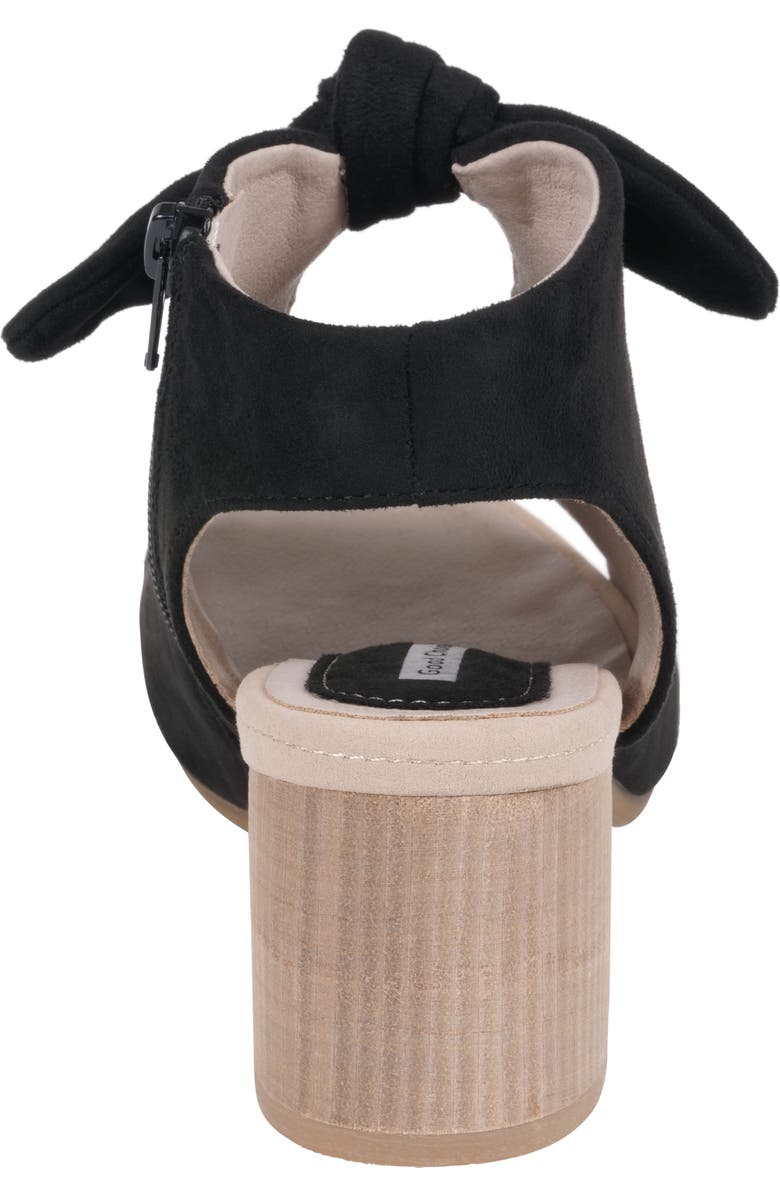 GC SHOES Kimora Bow Block Heel Bootie, Alternate, color, Black Suede
