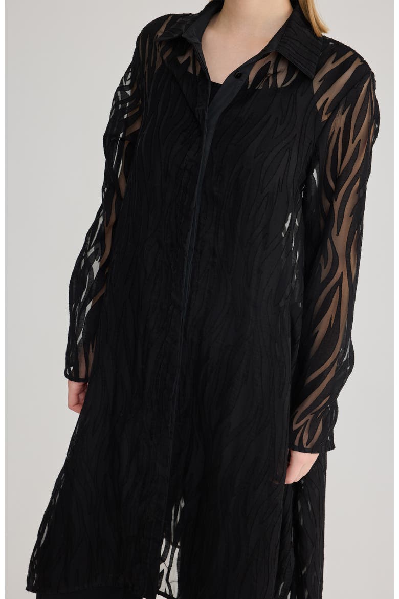 Linnea Jacquard Tunic, Alternate, color, Black