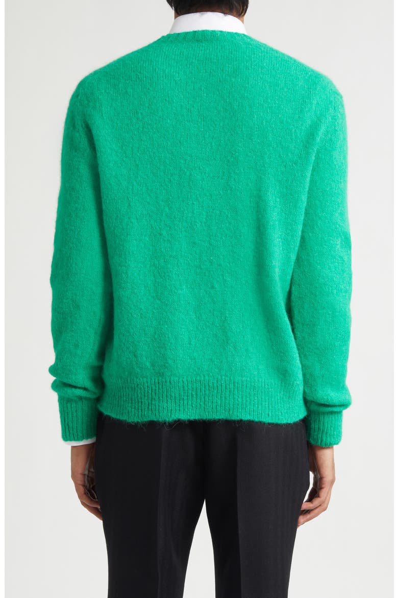 Alpaca Blend Crewneck Sweater, Alternate, color, BRIGHT GREEN