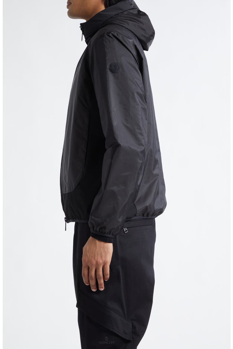 Galveston Water Repellent Hooded Jacket, Alternate, color, BLACK