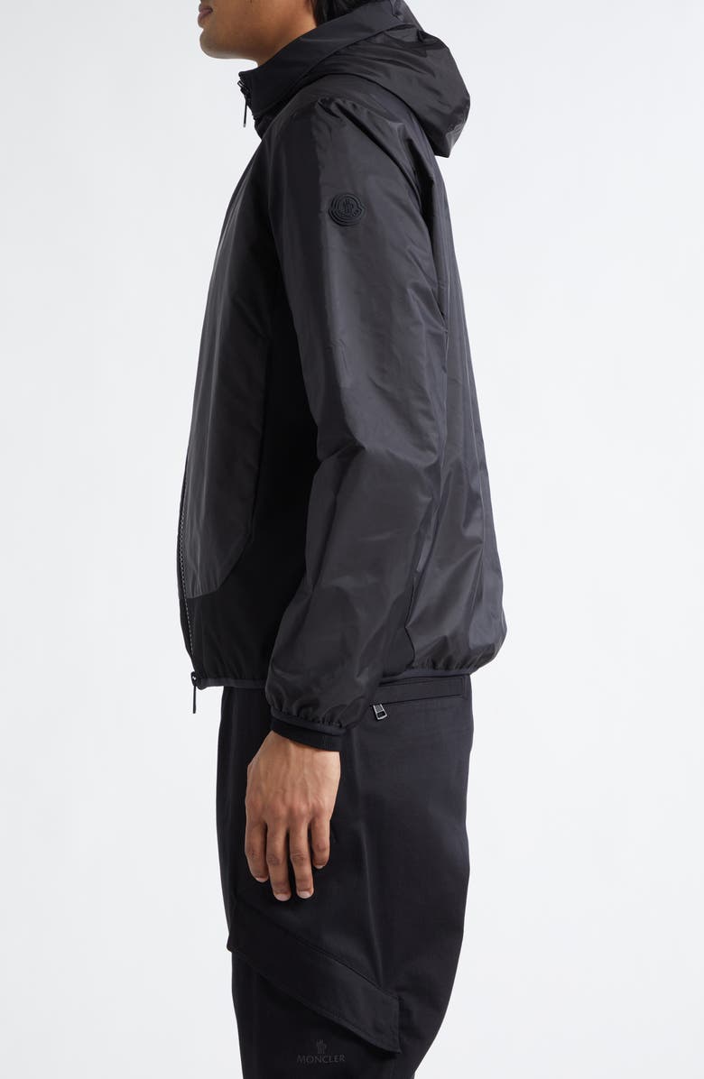 Moncler Galveston Water Repellent Hooded Jacket, Alternate, color, Black
