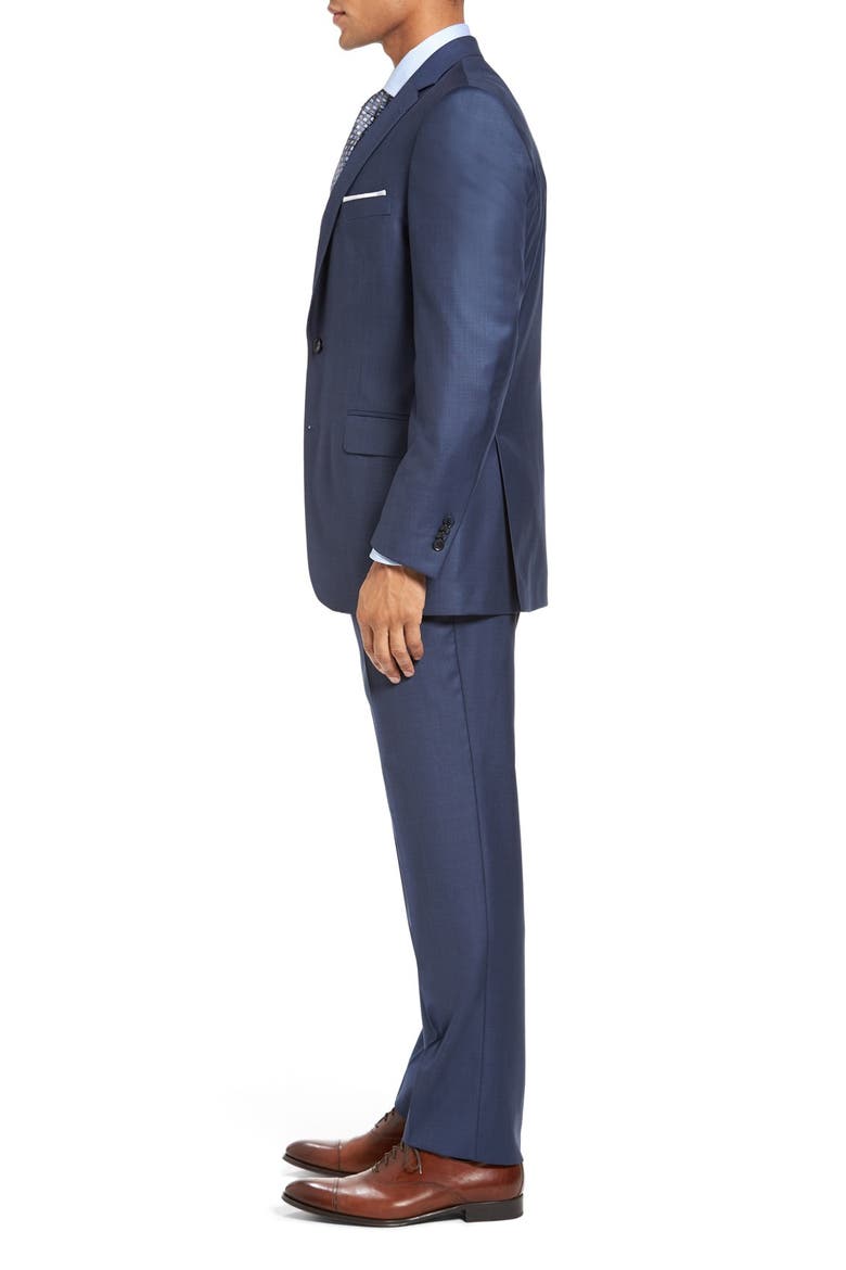 Flynn Classic Fit Blue Wool Suit, Alternate, color, BLUE