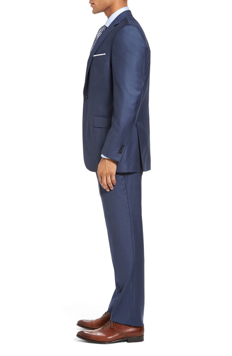 Peter Millar Flynn Classic Fit Blue Wool Suit, Alternate, color, Blue