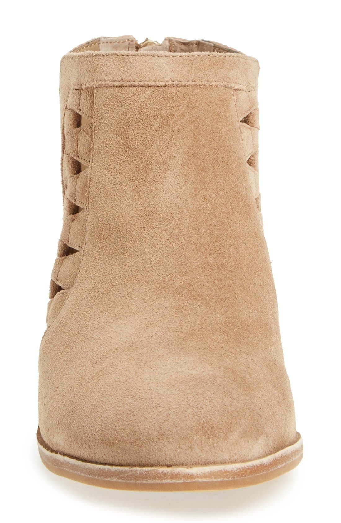 'Peera' Cutout Bootie (Nordstrom Exclusive), Alternate, color, KHAKI SUEDE