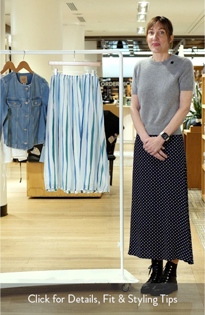Pleated Midi Skirt, sales video thumbnail
