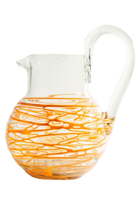 Handblown Glass Pitcher