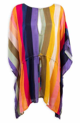 Striped Tie Front Kaftan