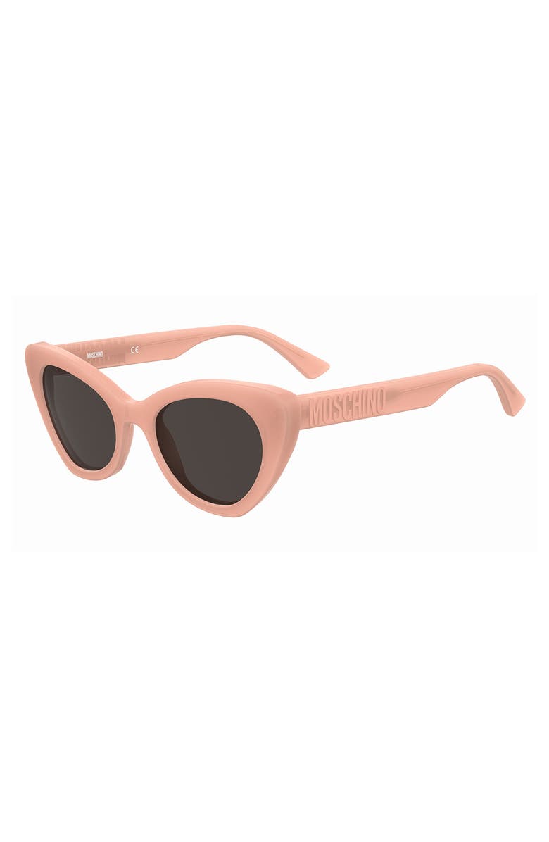 Moschino 51mm Cat Eye Sunglasses, Alternate, color, Orange