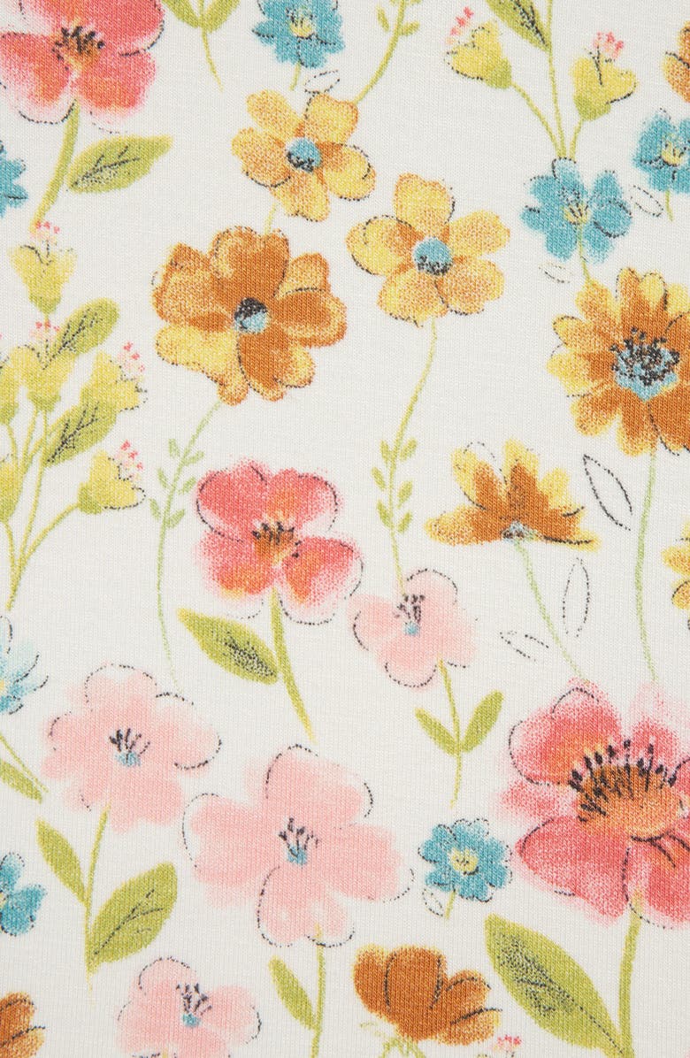 Little Me Floral 2-Pack Stretch Viscose Pajama Set, Alternate, color, Pink