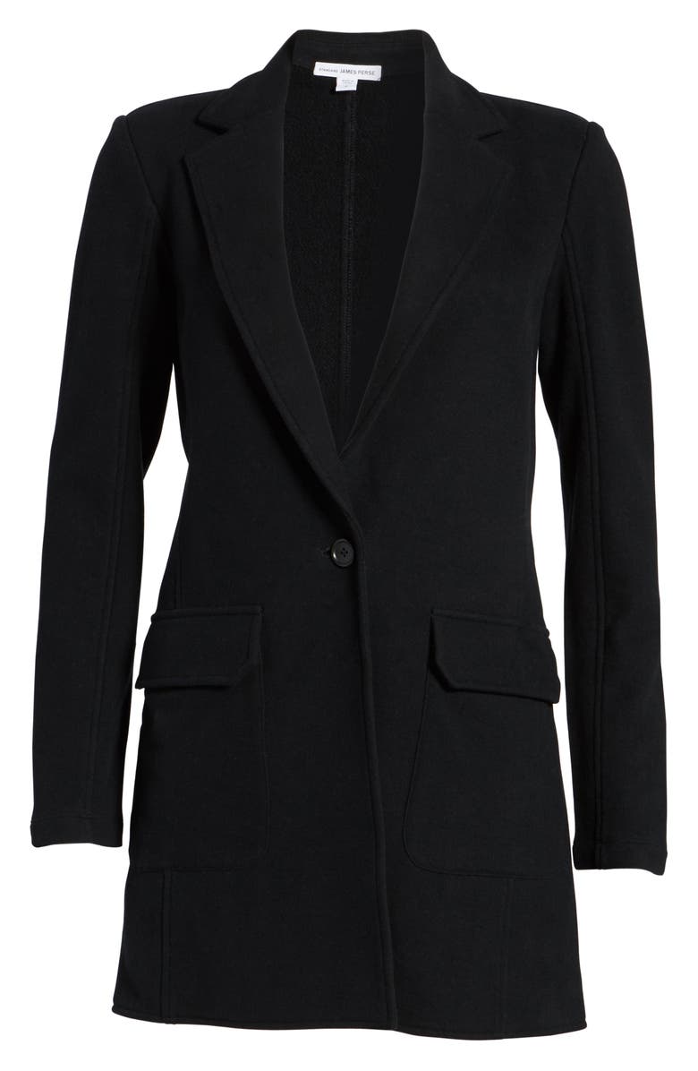 James Perse Brushed Fleece Long Jacket, Alternate, color, 
