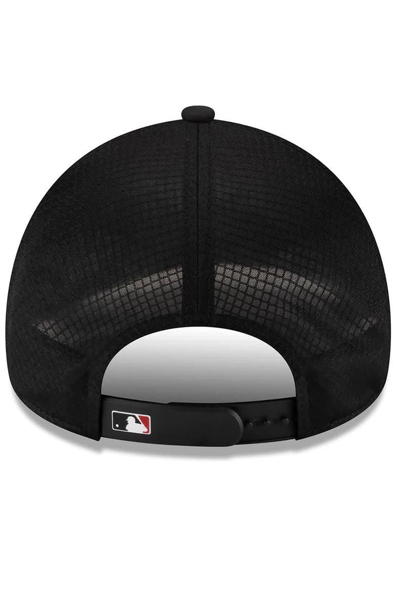 Men's New Era Black Arizona Diamondbacks 2026 Batting Practice Apex 9FORTY Adjustable Trucker Hat, Alternate, color, Black