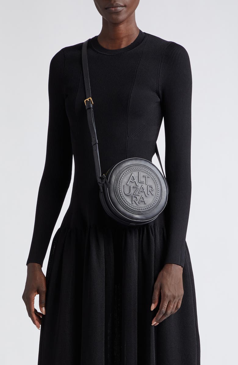 Altuzarra Medallion Coin Leather Crossbody Bag, Alternate, color,