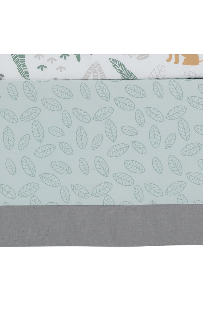 Lambs & Ivy Jungle Friends 5-Piece Safari Animals Nursery Baby Crib Bedding Set, Alternate, color, Green