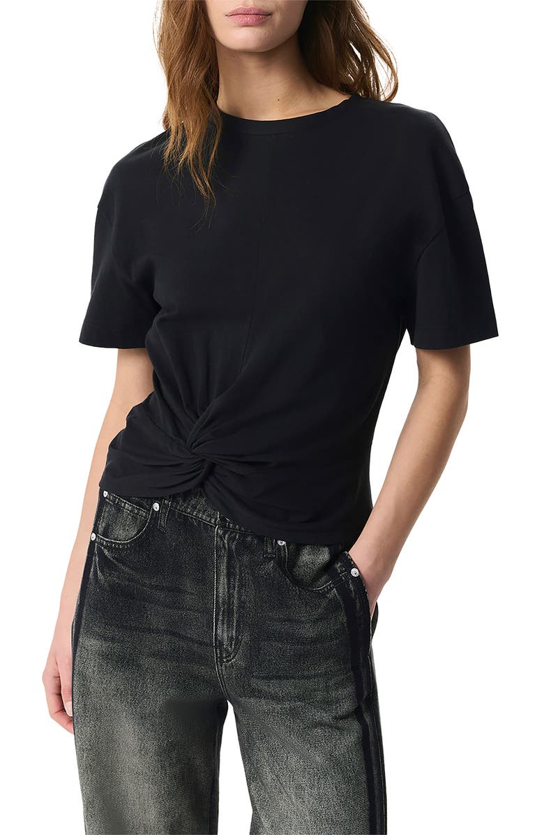 rag & bone Mica Twist Hem Cotton T-Shirt, Main, color, 