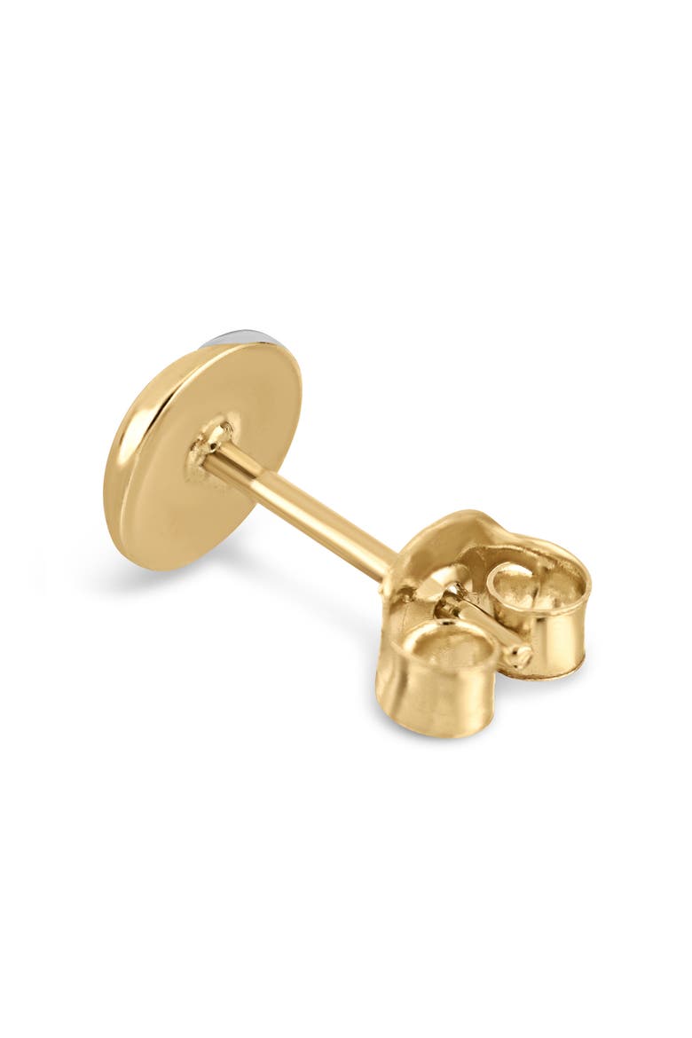 14K Gold Two-Tone Stud Earrings, Alternate, color, 14K TWO TONE GOLD