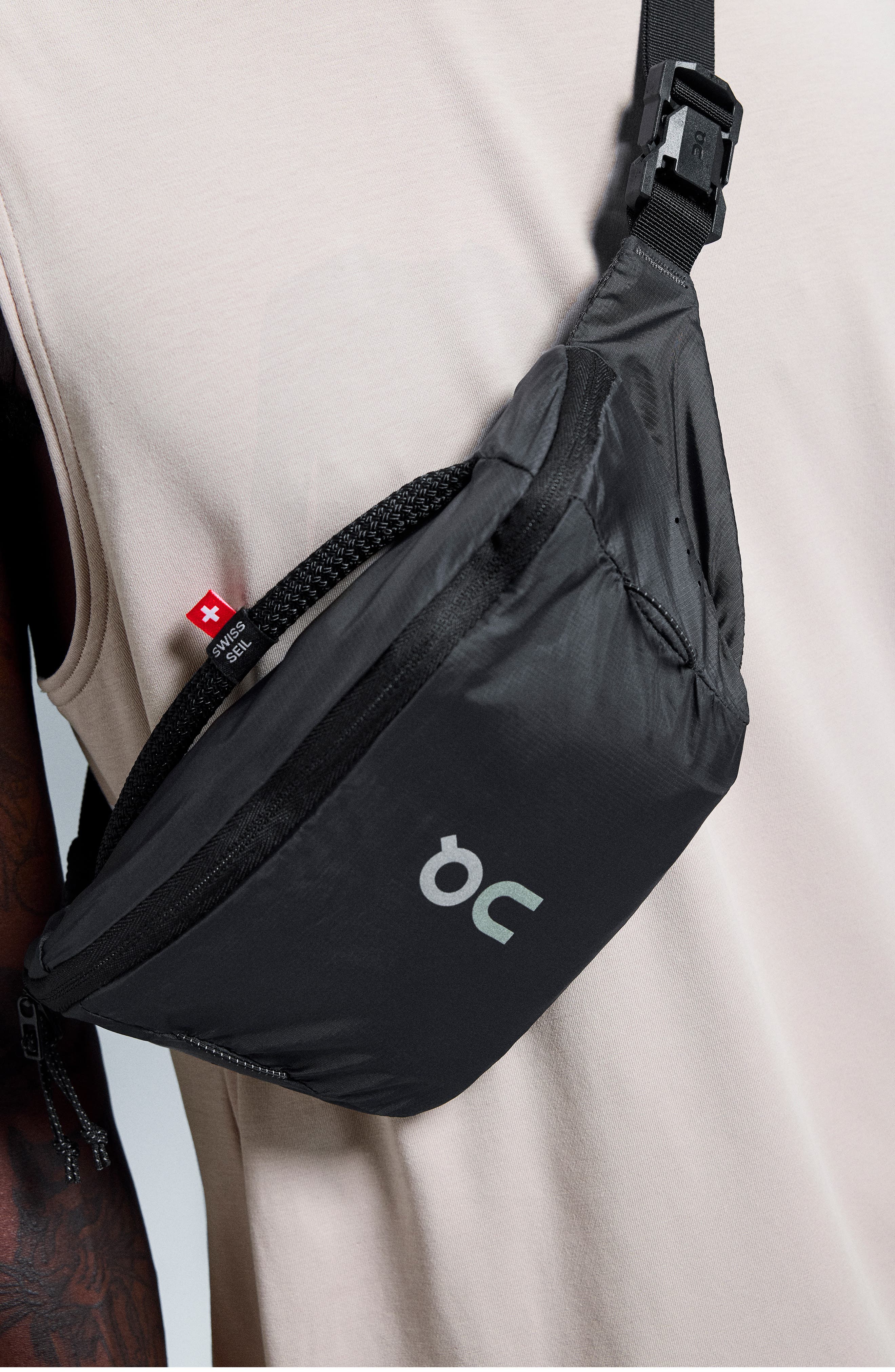 On Nylon Ripstop Belt Bag, Alternate, color, Magnet