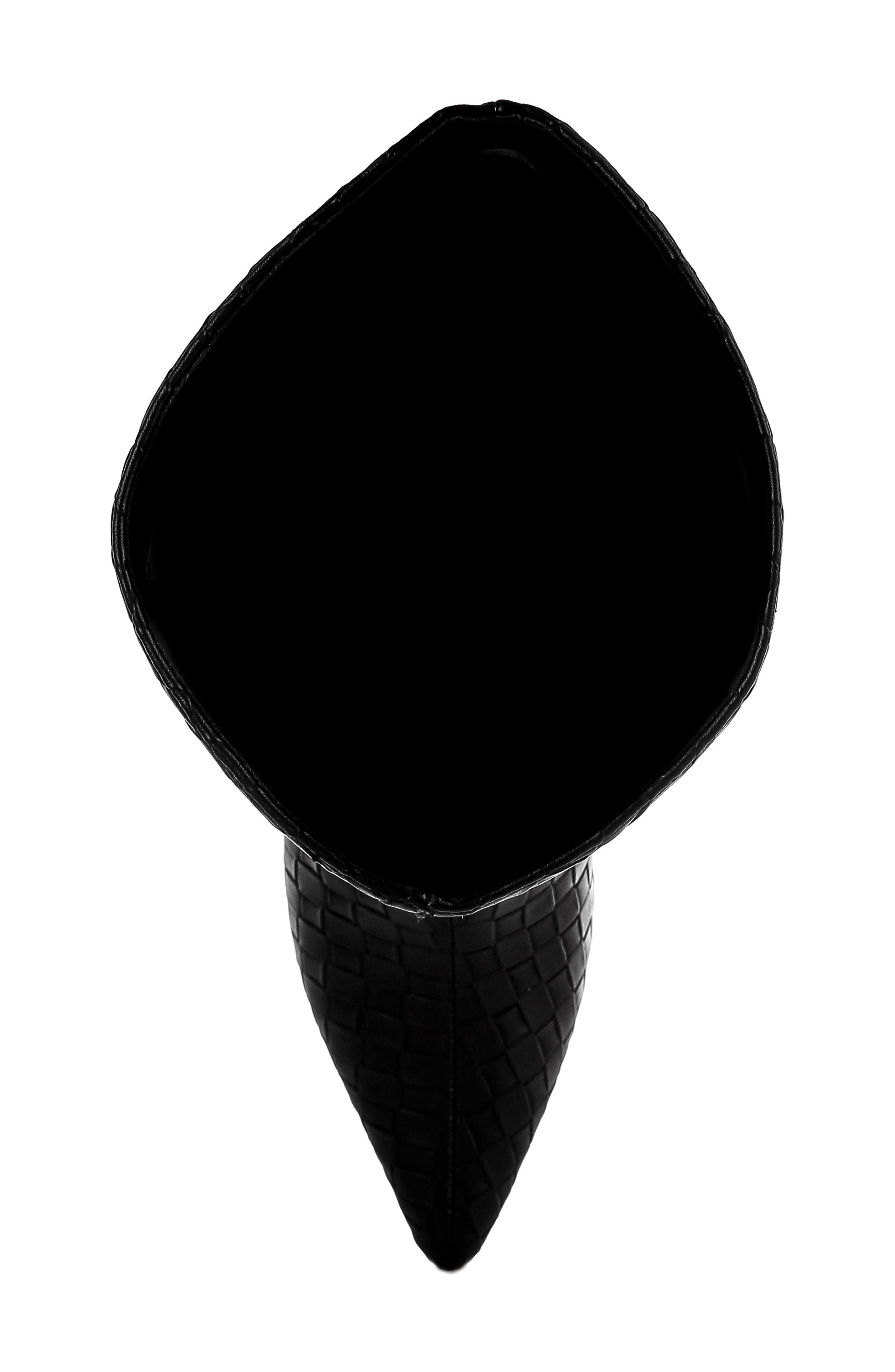 LONDON RAG Mentha Woven Faux Leather Boot, Alternate, color, 